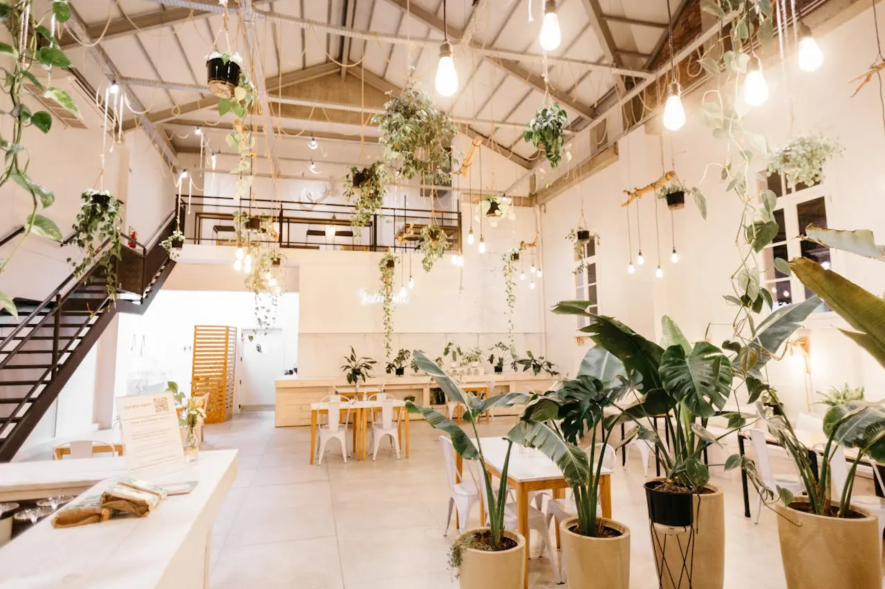 Updated living interior with soft neutrals and wood
